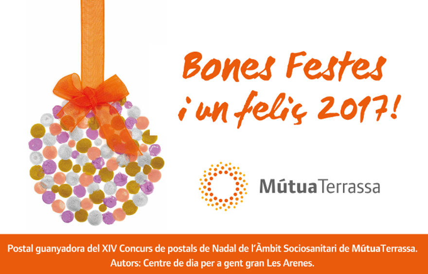 MútuaTerrassa celebra el tradicional concurs de postals de Nadal de l'Àmbi de Servei Sociosanitari