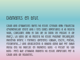 texto diamantes en bruto