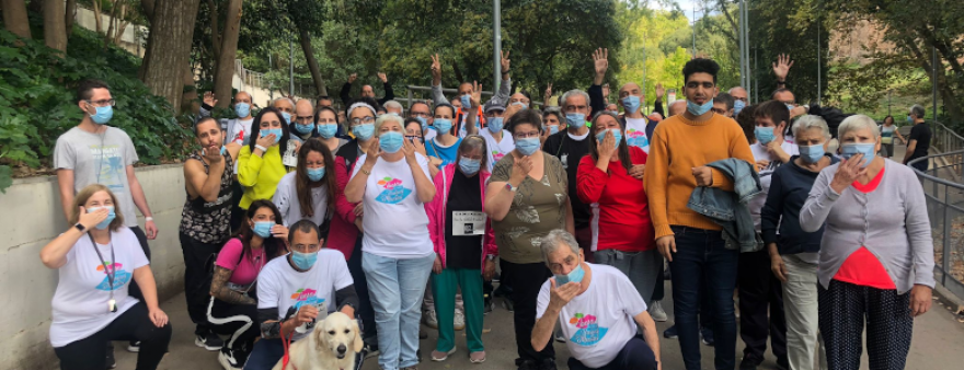 MútuaTerrassa se hace eco del Día Mundial de la Salud Mental con una caminata por el Parc de Vallparadís