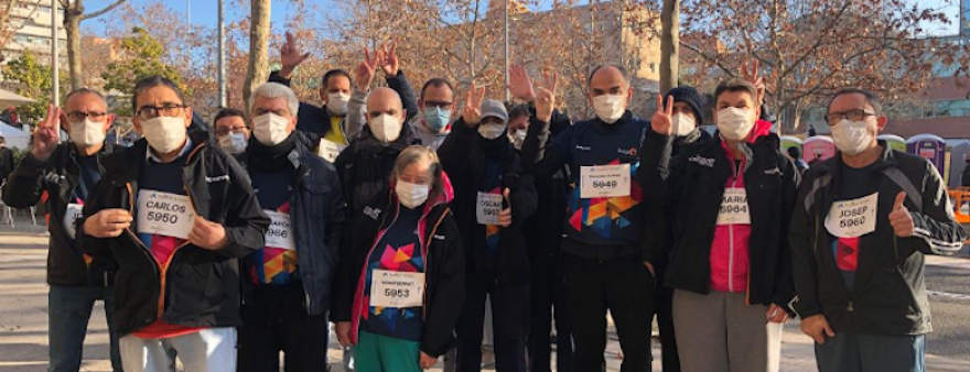 Los residentes de Casa Marquès Salut Mental han participado en la carrera Santi Centelles